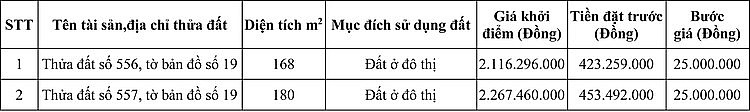 thong bao lich dau gia quyen su dung dat tai huyen cu jut tinh dak nong