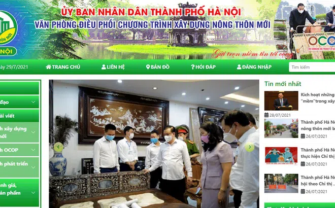 Trang thông tin chuyên sâu về phát triển nông thôn, sản phẩm OCOP, nông thôn mới của Hà Nội